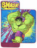 Picture of Jay Franco Marvel Super Hero Adventures Hulk Smash Nap Mat - Built-in Pillow and Blanket - Super Soft Microfiber Kids'/Toddler/Children's Bedding, Ages 3-5