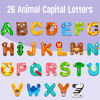 Picture of Large Size Magnetic Letters, Cute Animal Alphabet ABC Magnets for Fridge Colorful Uppercase Animals Toys Set Educational Spelling Learning Games for Kids, Toddlers 3 4 5 Years Old