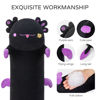 Picture of Mewaii Long Cat Plush Black Body Pillow, 28” Cute Axolotl Stuffed Animals Kawaii Soft Plushies, Axolotl Plush Pillow Doll Toy Gift for Girls Boys