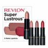 Picture of Lipstick Set by Revlon, Super Lustrous 3 Piece Gift Set, High Impact, Matte Finish in Nude Plum & Red, Pack of 3