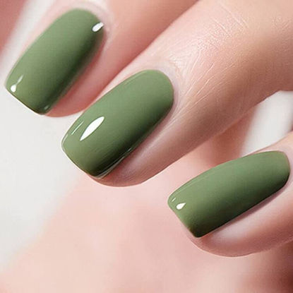 Picture of Vishine Gel Nail Polish, 15ML Eucalyptus Green Color Soak Off Gel Polish Nail Art Manicure Long-Lasting Salon Home DIY