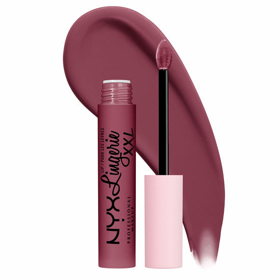 Picture of NYX PROFESSIONAL MAKEUP Lip Lingerie XXL Matte Liquid Lipstick - Bust-Ed (Purple Mauve)