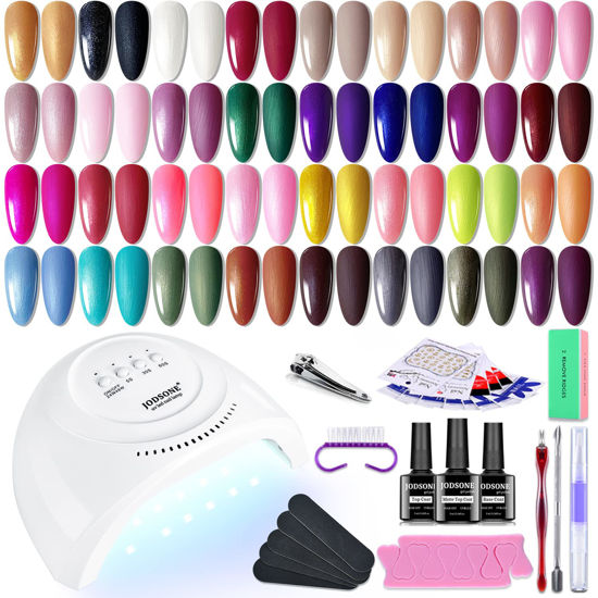 Amazon.com : JODSONE Gel Nail Polish Kit 36 Pieces Multi-Color Easy To  Apply High Gloss All Year Round Large Bottle Glitter Top Coat : Beauty &  Personal Care
