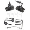 Picture of VideoSecu Speaker Wall Ceiling Mount Bracket One Pair for Universal Satellite, fits Keyhole and Thread Hole with 1/4 20 Threads, 4mm and 5mm Black 1ST