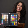 Picture of Datacolor Spyder Checkr - Color calibration tool for cameras. Ensure accurate, consistent color with varied cameras/light. Has 48 target colors + grey card for in-camera white balance