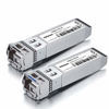 Picture of a Pair of 10G SFP+ Bidi Transceiver, 10GBASE-BX20-U 10GBase-BIDI 1270nm/1330nm, DOM Simplex LC SMF Module, up to 10-20 km, Compatible with Ubiquiti UniFi