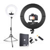 Picture of JJ JIANJIN Ring Light Kit:18"/45cm Outer 55W6700k Dimmable LED Light, Tripod Stand, Remote Controller,Box for Camera,Smartphone,YouTube,TikTok,Self-Portrait Shooting,CRI90,Black