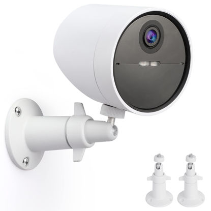 Picture of UYODM 2 Pack Wall Mount Holder for SimpliSafe Outdoor Security Camera, 360°Rotation Security Bracket with 1/4 Screw Thread , Camera Not Included (White)