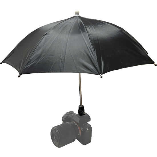 Picture of Hot Shoe Umbrella/Sunshade, Protects Camera from Rain, Bird Droppings, Sunlight, Snow, Camera Umbrella, Waterproof Camera Accessory