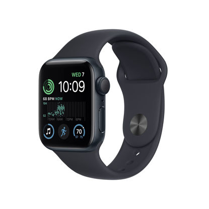 Picture of Apple Watch SE (2nd Gen) (GPS, 40mm) - Midnight Aluminum Case with Midnight Sport Band, S/M (Renewed)