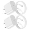 Picture of 20W iPad Fast Charger USB C for iPad Pro 12.9,11 inch 2021/2020/2018, New iPad Air 5th/4th 10.9 inch 2022, Apple-iPad Mini 6 Gen 2021, PD Wall Charging Block with 10Ft USB C to C Charging Cable（2pack）