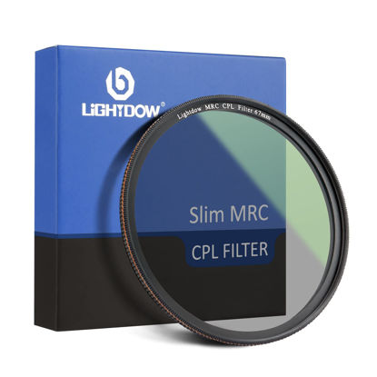 Picture of Lightdow 72mm Circular Polarizers Lens Filter MRC CPL Filter Ultra Slim with Multi-Layer Nano Coatings/HD Schott Optical Glass Waterproof Scratch Resistant, Enhance Contrast and Color