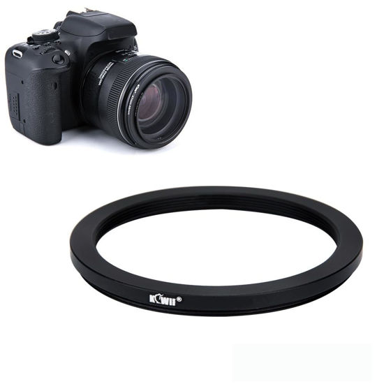 Picture of Kiwifotos 58mm-52mm Step-Down Adapter Ring for Lenses (58mm Lens to 52mm Filter, Hood, Lens Converter and Other Accessories)