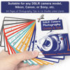 Picture of Photography Accessories DSLR Cheat Sheet Cards for Canon, Nikon, Sony, Camera Accessories Quick Reference Cards Photography Guides & Tips: Settings, Exposure, Modes, Composition, Lighting etc 4×3 inch