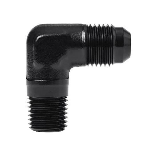 Picture of EVIL ENERGY 6AN to 1/4" NPT Male 90 Degree Fitting Adapter Aluminum