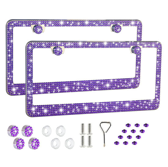 Sparkly license store plate cover