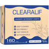 Picture of CLEARALIF Laundry Detergent Sheets Up to 160 Loads, Fresh Linen - Great For Travel,Apartments, Dorms,Laundry Detergent Strips Eco Friendly & Hypoallergenic