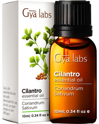 Picture of Gya Labs Cilantro Essential Oil (0.34 fl oz) - Natural, Fresh, Herbaceous Scent