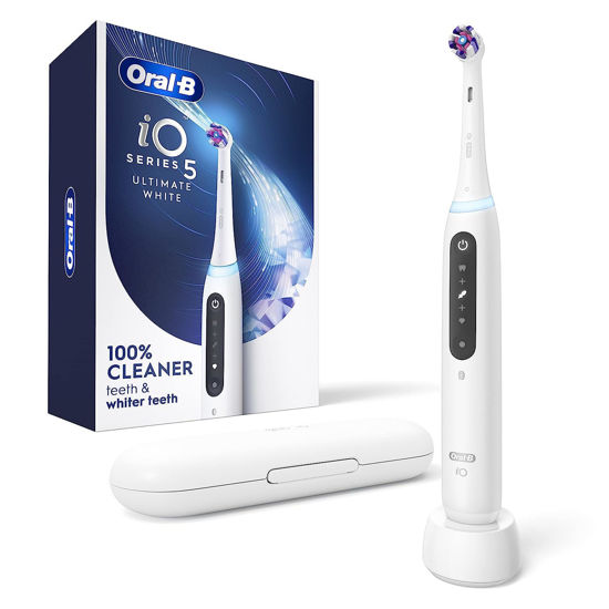  Oral-B iO Series 5 Electric Toothbrush with (1) Ultimate White  Brush Head, Rechargeable