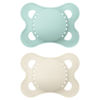 Picture of MAM Original Matte Baby Pacifier, Nipple Shape Helps Promote Healthy Oral Development, Sterilizer Case, 2 Pack, 0-6 Months, Unisex,2 Count (Pack of 1)