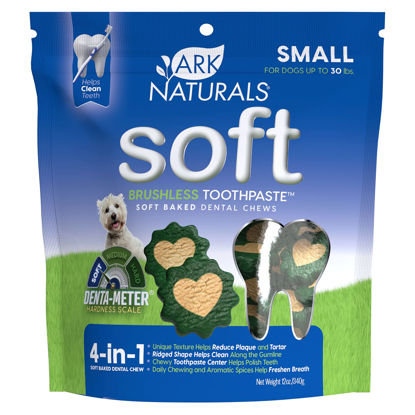 Picture of Ark Naturals Soft Brushless Toothpaste, Dog Dental Chews for Small Breeds, Freshens Breath, Unique Texture Helps Reduce Plaque & Tartar, 12oz, 1 Pack