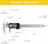 Picture of Adoric Digital Caliper, Electronic Digital Caliper Stainless Steel Body with Large LCD Screen | 0-6 Inches | Inch/Millimeter Conversion