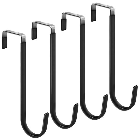  4 Pack Large Wall Hooks For Hanging Heavy Duty, Coat