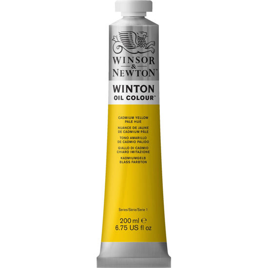 Picture of Winsor & Newton Winton Oil Color, 200ml (6.75-oz) Tube, Cadmium Yellow Pale Hue