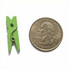 Picture of LWR CRAFTS Wooden Mini Clothespins 100 Per Pack 1" 2.5cm (Lime Green)