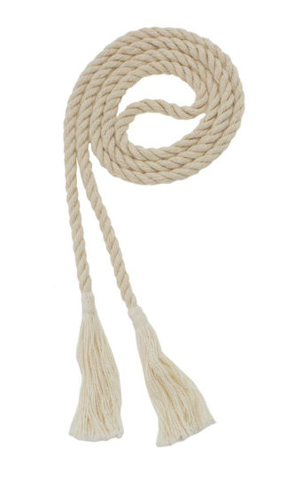 Picture of Graduation Honor Cord - Natural Cotton - Every School Color Available - Made in USA - by Tassel Depot