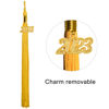 Picture of GraduationMall Single Color Graduation Tassel with 2023 Year Charm 9" Gold