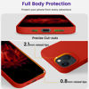 Picture of OTOFLY Designed for iPhone 13 Case, Silicone Shockproof Slim Thin Phone Case for iPhone 13 6.1 inch Red