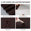 Picture of YAFLC Leather Repair Patch for Furniture, 4" x 63" Leather Repair Tape self Adhesive, Leather Repair Patch for couches car seat Sofa Jackets Handbags Darker Brown