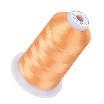 Picture of Simthread Embroidery Thread Cantaloupe S026 5500 Yards, 40wt 100% Polyester for Brother, Babylock, Janome, Singer, Pfaff, Husqvarna, Bernina Machine