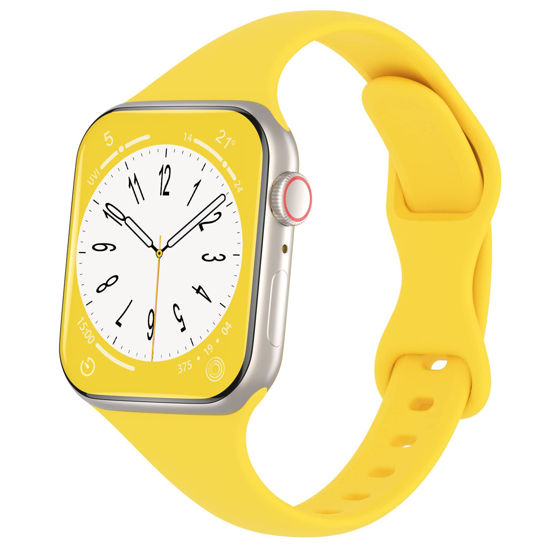 Narrow silicone discount apple watch band