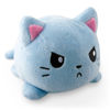 Picture of TeeTurtle - The Original Reversible Cat Plushie - Russian Blue - Cute Sensory Fidget Stuffed Animals That Show Your Mood