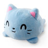 Picture of TeeTurtle - The Original Reversible Cat Plushie - Russian Blue - Cute Sensory Fidget Stuffed Animals That Show Your Mood