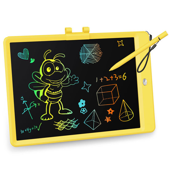 Picture of KOKODI LCD Writing Tablet, 10 Inch Colorful Toddler Doodle Board Drawing Tablet, Erasable Reusable Electronic Drawing Pads, Educational and Learning Toy for 3-6 Years Old Boy and Girls