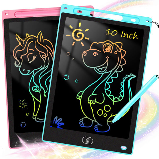 Picture of KTEBO 2 Pack LCD Writing Tablet for Kids 10 inch, Toddler Drawing Board Toys for Ages 2-4 5-7 6-8 9 8-12 Years Old, Preschool Toys for Baby Girl Boy Gifts