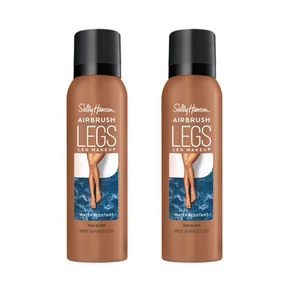 Picture of Sally Hansen Airbrush Legs, Leg Spray-On Makeup, Tan Glow 4.4 Oz, Pack of 2