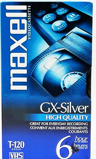 Picture of Maxell 214016 120 Minute Gx Silver Video Tape