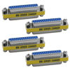 Picture of Antrader 4-Pack DB25 25 Pin Serial Port Female to Female Mini Gender Changer Coupler Adapter RS232 Connector