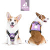 Picture of Auroth Tactical Dog Harness for Small Medium Large Dogs No Pull Adjustable Pet Harness Reflective K9 Working Training Easy Control Pet Vest Military Service Dog Harnesses (M, Purple Camo)