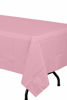 Picture of Exquisite 6-Pack Premium Plastic Tablecloth 54in. x 108in. Rectangle Plastic Table Cover - Pink