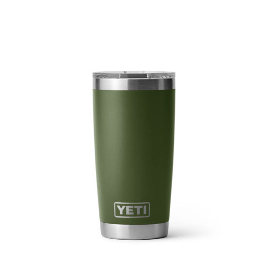 Picture of YETI Rambler 20 oz Tumbler, Stainless Steel, Vacuum Insulated with MagSlider Lid, Highlands Olive