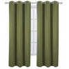 Picture of LEMOMO Blackout Curtains 38 x 84 inch/Olive Green Curtains Set of 2 Panels/Thermal Insulated Room Darkening Bedroom Curtains