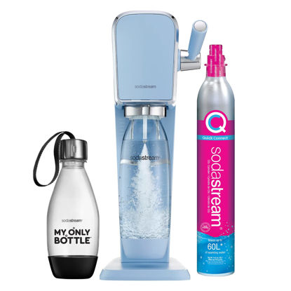 Picture of SodaStream Art Sparkling Water Maker (Blue) with CO2 and Two Carbonating Bottles