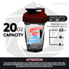 Picture of Helimix 2.0 Vortex Blender Shaker Bottle 28oz | No Blending Ball or Whisk | USA Made | Portable Pre Workout Whey Protein Drink Shaker Cup | Mixes Cocktails Smoothies Shakes | Dishwasher Safe (20 oz, Burgundy)