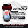 Picture of Helimix 2.0 Vortex Blender Shaker Bottle 28oz | No Blending Ball or Whisk | USA Made | Portable Pre Workout Whey Protein Drink Shaker Cup | Mixes Cocktails Smoothies Shakes | Dishwasher Safe (20 oz, Burgundy)