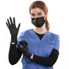 Picture of GripProtect® Precise Black Nitrile Exam Gloves | 4 Mil | Chemo-Rated | Food, Home, Hospital, Law Enforcement, Tattoo | (Small, 100)